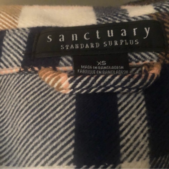 London Plaid Shacket by Sanctuary. - Picture 7 of 7